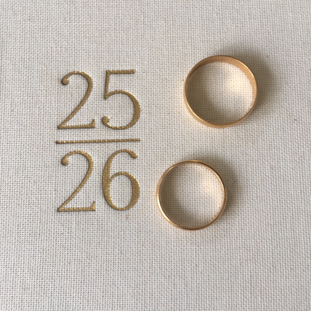 Two Gold Bands 14k